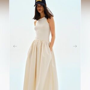 NWT Source Unknown Cotton Tank Dress, Tofu